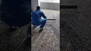 Floor heating foam insulation cement mortar laying process [upl. by Beltran122]