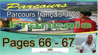 Parcours français 3AC pages 66 et 67 [upl. by Melisse]