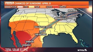 Sun or rain What do longrange weather trends have to say about the total solar eclipse [upl. by Namhcan]