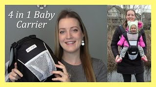 4 in 1 NimNik Baby Carrier with Hip Seat A Must Try Allisons Journey [upl. by Ricarda]