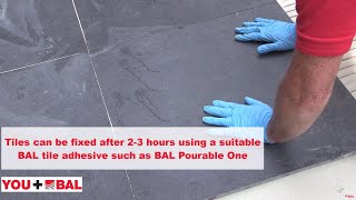 How to lay porcelain tiles onto a concrete patio [upl. by Harcourt]