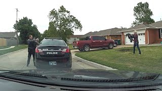 Oklahoma City Police Officer Shoots at Woman Faking Gun [upl. by Aicilegna]