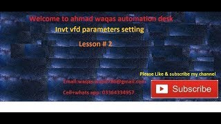 invt vfd parameters programming for terminal controlinvt [upl. by Jalbert]