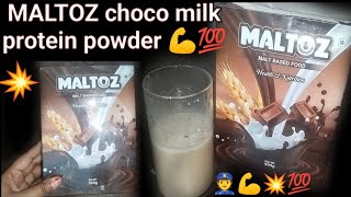 MALTOZ malted milk food with cocoafull reviewl health amp nutrition Il protindrink l bestreview 💪💪😋👮💯 [upl. by Dnalyaw]