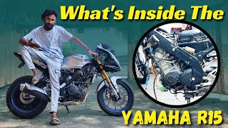 WHATS INSIDE THE YAMAHA R15 FAIRING  FIRST TIME IN TELUGU COMMUNITY  DETAILED REVIEW  ANOROUS MR [upl. by Gurevich]