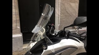 Tutorial Givi Airflow for Honda NC 750X homemade windscreen DIY [upl. by Molly]