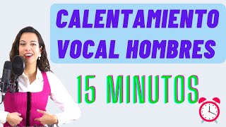 ✅️MEJOR CALENTAMIENTO VOCAL de 15 minutos para HOMBRES Clases de canto ejercicios Natalia Bliss [upl. by Nicolai]