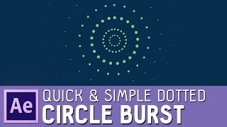 Quick amp simple After Effects dotted circle burst with elipse and dash options [upl. by Vincent]