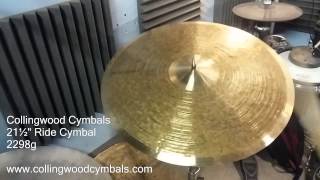 Collingwood Cymbals 21½quot Ride Cymbal 2298g [upl. by Odo]