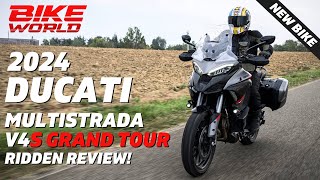 2024 Ducati Multistrada V4s Grand Tour  Exclusive New Bike Review [upl. by Evelin254]