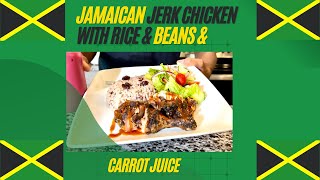 Authentic Jamaican Jerk Chicken with Rice and Beans [upl. by Anidal285]