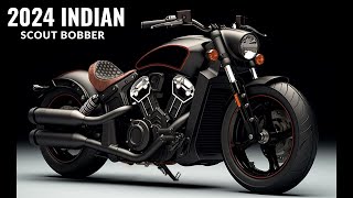 New 2024 Indian Scout Bobber  2024 Indian Scout Bobber First Look Unveiling a BareKnuckle Luxe [upl. by Torr]