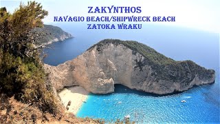 ZakynthosNavagio BeachShipwreck BeachZatoka Wraku [upl. by Neelloj]