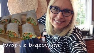 Zdrowy lunch do pracy lub do szkoły  wegańskie wraps z ryżem [upl. by Adnilym]