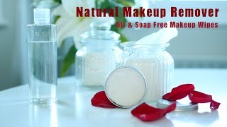 DIY NATURAL MAKEUP REMOVER How To Make MAKEUP WIPES  Oil Free Makeup Remover [upl. by Nauqaj954]