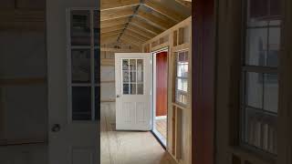 12 x 28 Cabin with center porch workshop mancave sheshed gardenshed [upl. by Wally238]