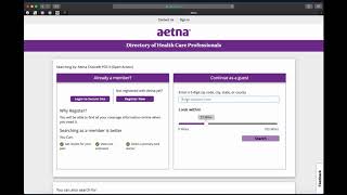 Aetna preferred provider search tool [upl. by Tram665]