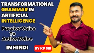 Transformational grammar in artificial intelligence  NLP in AI by k p sir upbringsclasses [upl. by Adnolat]