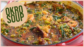 Okro Soup With Spinach  Gumbo [upl. by Millwater784]