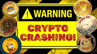 WARNING ⛔️ CRYPTO CRASHING Doge Shiba Inu Floki Ethereum and Bonk Price Prediction 🔥 [upl. by Rigdon]