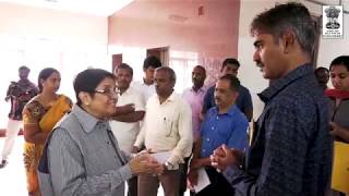 Dr Kiran Bedi visits School Education Department [upl. by Ynitsed184]