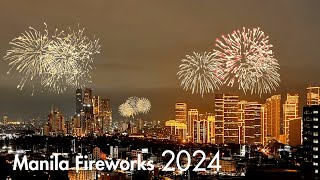 Manila New Year 2024 Fireworks as Seen Live from BGC Taguig [upl. by Midan]