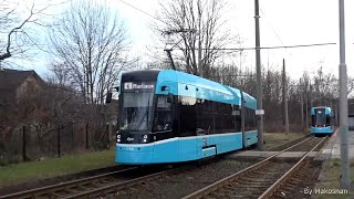 Tramvaje v Ostravě  Škoda 39T 1768 na lince 4 [upl. by Oicam]