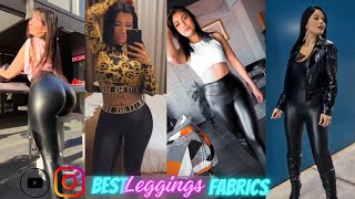 How to Style Faux Leather Leggings 2024  TOP 10 Styles Leggings Fashion GRWM Guide  Curvy Looks [upl. by Hey]