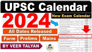 UPSC 2024 Exam Calendar Released  UPSC Prelims 2024 Date  UPSC Important update  UPSC latest News [upl. by Anohr]