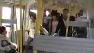 Thriller dance on the tube  Michael Jackson thriller [upl. by Aniretac]