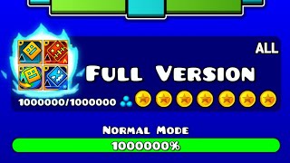 ALL FULL VERSION LEVEL 143 All Coin  GEOMETRY DASH 10  22  Meltdown  World  SubZero [upl. by Vinita]