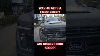 Air Design Hood Scoop f350 f350 airdesign ford warpigs [upl. by Ettenuahs]