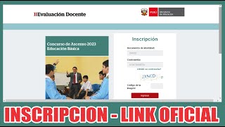 Concurso de Ascenso Docente 2023  Inscripción 🔴 Link Oficial AQUÍ [upl. by Aynotel]