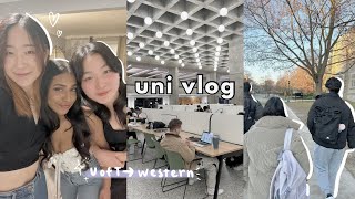 uni vlog📓📎 uoft life sci visits western ft new friends arcade night productive library study [upl. by Ahsinor905]