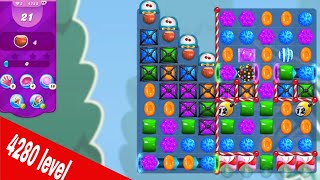 Candy crush Saga level 4280  Collect all the ingredients  Hard Level [upl. by Ihsoyim]