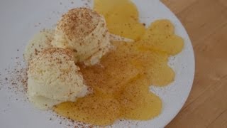 Romantisches Rezept karamellisierte Apfel ♡ Herzen mit Vanilleeis und einem Hauch von Zimt ♡ [upl. by Enilegnave]