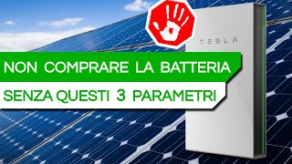 BATTERIA DI ACCUMULO  3 dettagli tecnici per SCEGLIERE quella GIUSTA [upl. by Dream]