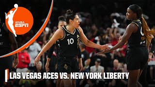 A RACE TO THE FINISH 🔥 New York Liberty vs Las Vegas Aces  Full Game Highlights  WNBA on ESPN [upl. by Halsey]