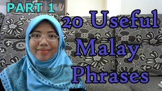 LEARN MALAY 9820 Useful Malay Phrases 1 [upl. by Brigid]