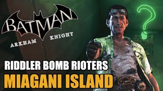 Miagani Island  Riddler Bomb Rioters  Batman Arkham Knight [upl. by Aecila]