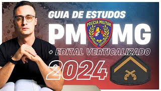 Como estudar para PMMG 2024 Guia Completo  Edital Verticalizado [upl. by Hutton]