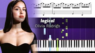 Olivia Rodrigo  logical  Accurate Piano Tutorial with Sheet Music [upl. by Lazor491]