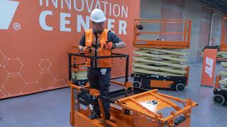 JLG® Scissor Lifts QuikAccess Platform Demo [upl. by Asiruam381]