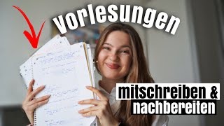 VORLESUNGEN nachbereiten amp Notizen machen Tipps für 10er [upl. by Elem]