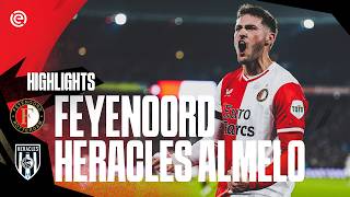 Three goals three points  Highlights Feyenoord – Heracles Almelo  Eredivisie 20232024 [upl. by Assed]