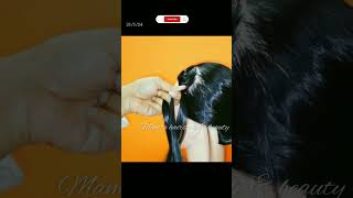 Easy Ponytail Hairstyle hairstyletrandingytviralvideosshorts mamtahairstyleandbeauty1003 [upl. by Ahsile]