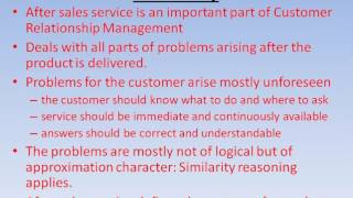 After Sales Service Or Post Sale Service [upl. by Annairt]