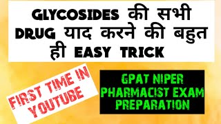 Classification of glycosides with trick hindi  ANKIT PHARMACY gpat niper pharmacist [upl. by Neils498]