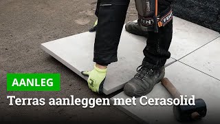 Cerasolid keramische terrastegels aanleggen  Bestratingswebnl [upl. by Raknahs151]