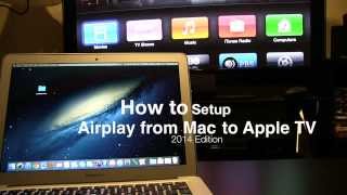 How to Air Play from Mac to Apple TV 2014 Revisited [upl. by Aerdnaed193]